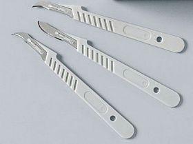 Инструмент режущий с приспособлениями: Лезвие хирургическое (вид 253740), из нержавеющей стали, № 20